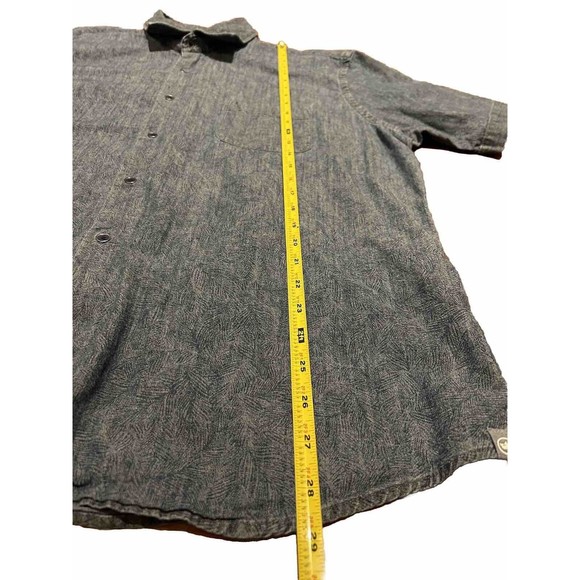 Peter Millar SEASIDE Indigo Palm S/S Cotton Stretch Button Up Shirt Size XL $145 - Picture 7 of 8